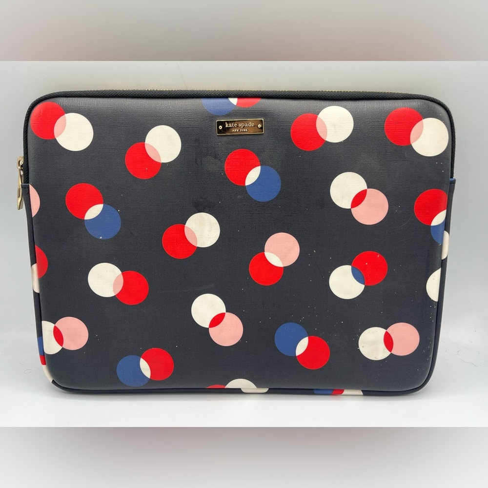 Kate Spade Navy and Red Polka Dot Case